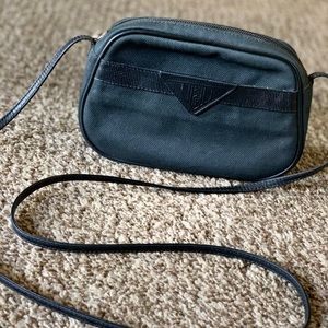 Fendi Vintage Black Zucchino Crossbody Bag